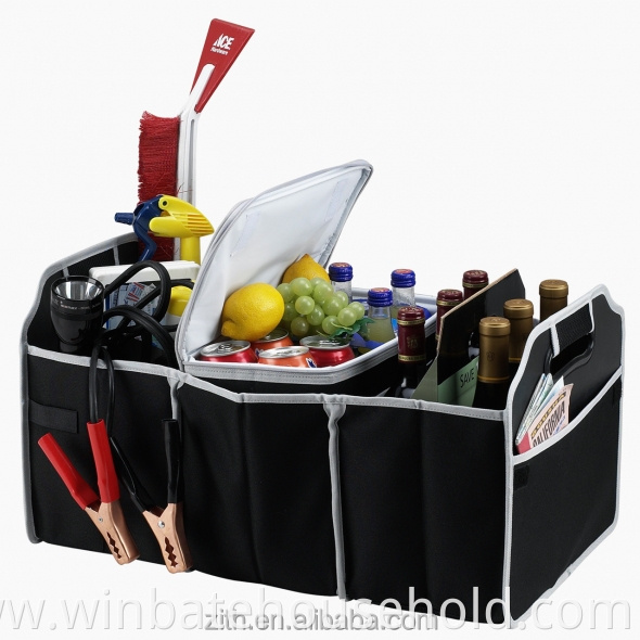 Heavy Duty Foldable Car Trunk Storage Organizer with Handles